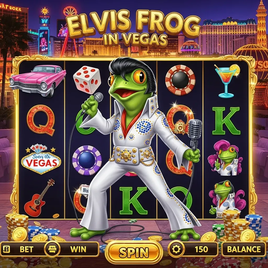 Elvis Frog in Vegas Elvis Frog In Vegas slot game with singing frog character